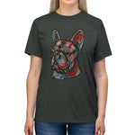 Frenchie Flowers Unisex Tri-Blend T-Shirt