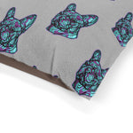 Frenchie Love Purple and Blue Pet Bed