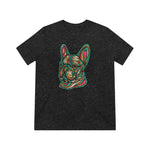 Frenchie Flowers #4 Unisex Tri-Blend T-Shirt