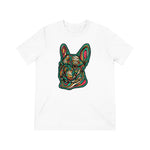 Frenchie Flowers #4 Unisex Tri-Blend T-Shirt