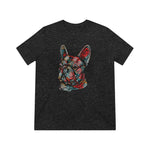 Frenchie Flowers Unisex Tri-Blend T-Shirt