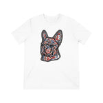 Frenchie Red White & Blue Unisex Tri-Blend T-Shirt