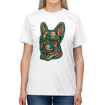 Frenchie Flowers #4 Unisex Tri-Blend T-Shirt