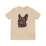 Frenchie Flowers Unisex Tri-Blend T-Shirt