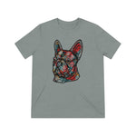 Frenchie Flowers Unisex Tri-Blend T-Shirt