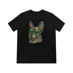 Frenchie Flowers #4 Unisex Tri-Blend T-Shirt
