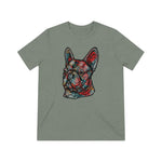 Frenchie Flowers Unisex Tri-Blend T-Shirt