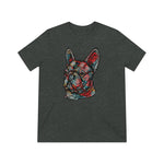 Frenchie Flowers Unisex Tri-Blend T-Shirt