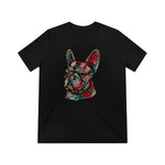 Frenchie Flowers Unisex Tri-Blend T-Shirt