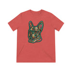 Frenchie Flowers #4 Unisex Tri-Blend T-Shirt