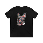 Frenchie Red White & Blue Unisex Tri-Blend T-Shirt