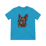 Frenchie Flowers Unisex Tri-Blend T-Shirt