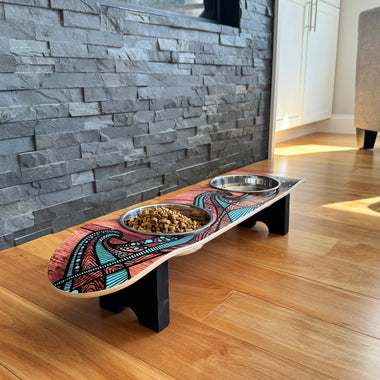 Island Time SkateBowl - Elevated Dog Bowl