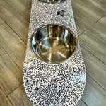 Doodles Dog SkateBowls - Elevated Dog Bowl