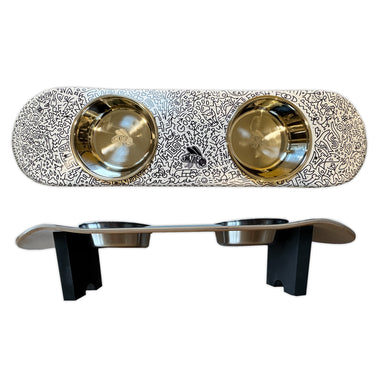 Doodles Dog SkateBowls - Elevated Dog Bowl