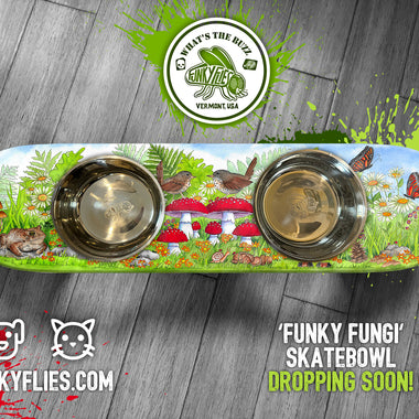 Funky Fungi Cat SkateBowls - Elevated Cat Bowl (Pre-Order)