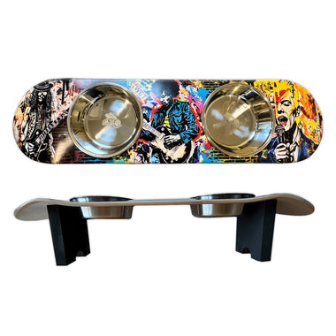 Rock Legends Dog SkateBowls - Elevated Dog Bowl