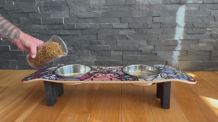Doggy Pack SkateBowl - Elevated Dog Bowl