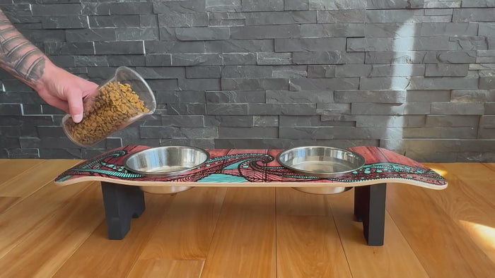 Island Time SkateBowl - Elevated Dog Bowl