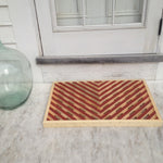White Pine - Barn Red Handmade Vermont Wooden Doormat