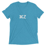 Apple Command Z Undo Tri-Blend Shortsleeve T-Shirt