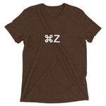 Apple Command Z Undo Tri-Blend Shortsleeve T-Shirt
