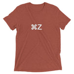 Apple Command Z Undo Tri-Blend Shortsleeve T-Shirt