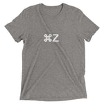 Apple Command Z Undo Tri-Blend Shortsleeve T-Shirt