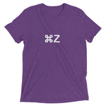 Apple Command Z Undo Tri-Blend Shortsleeve T-Shirt