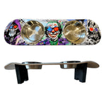 Villains In 3D Dog SkateBowls - Elevated Dog Bowl