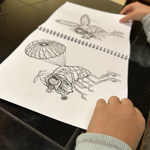 Funky Flies Coloring Book - Vol 1 - With Crayons, Markers or Colored Pencils