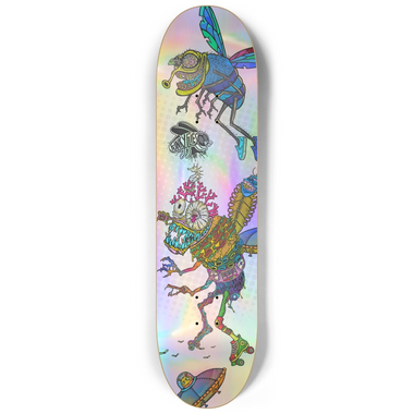 8.25 Holographic Mutant Funky Flies Custom Skateboard