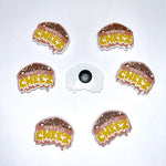 Funky Flies Durable PVC Slide Shoe Charm 9-Pack