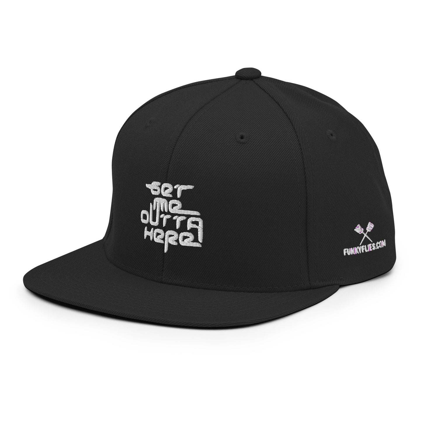 Get Me Outta Here Flat Brim Snapback Hat