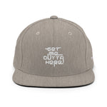 Get Me Outta Here Flat Brim Snapback Hat