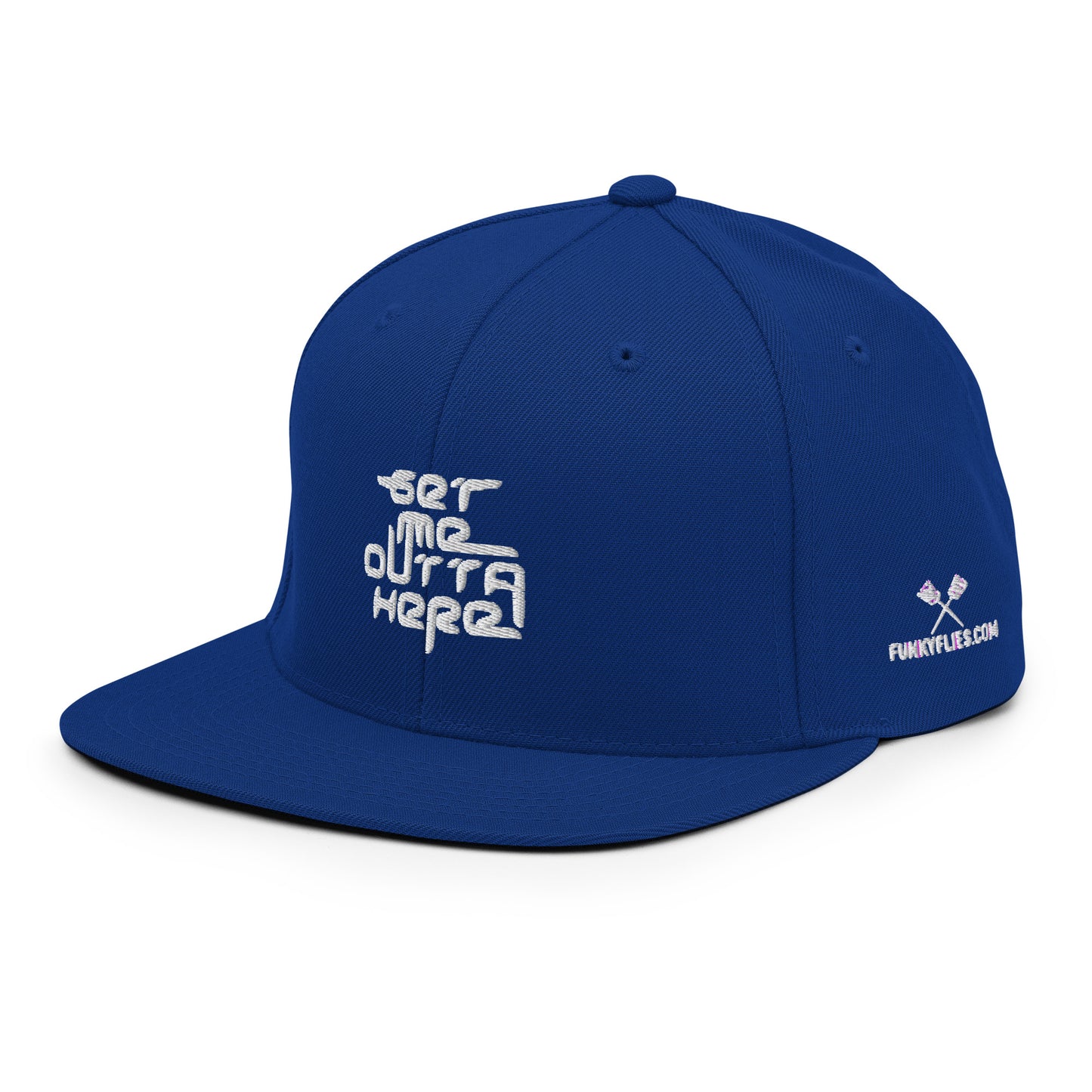 Get Me Outta Here Flat Brim Snapback Hat