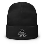 White logo Embroidered Beanie