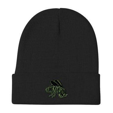 Green Logo Embroidered Beanie