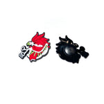 Funky Flies 'Punk Rock Mohawk' Durable PVC Slide Shoe Charm