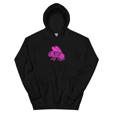 Pink Funky Flies Logo Unisex Hoodie