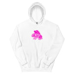 Pink Funky Flies Logo Unisex Hoodie