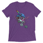 Funky Unicorn Ape Tri-Blend Short Sleeve T-Shirt