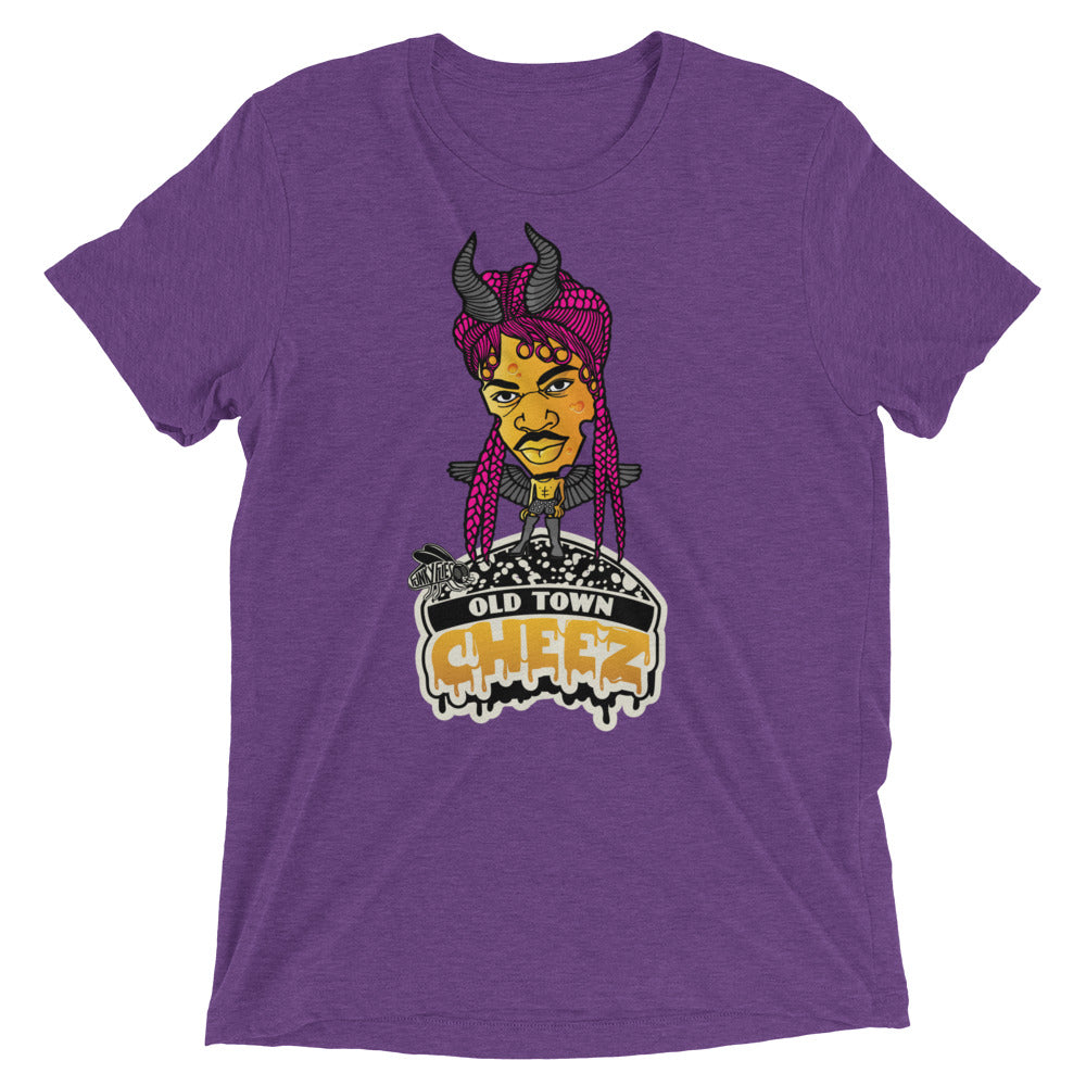 Lil Nas X Old Town GRYLD CHEEZ Tri-Blend Short Sleeve T-Shirt