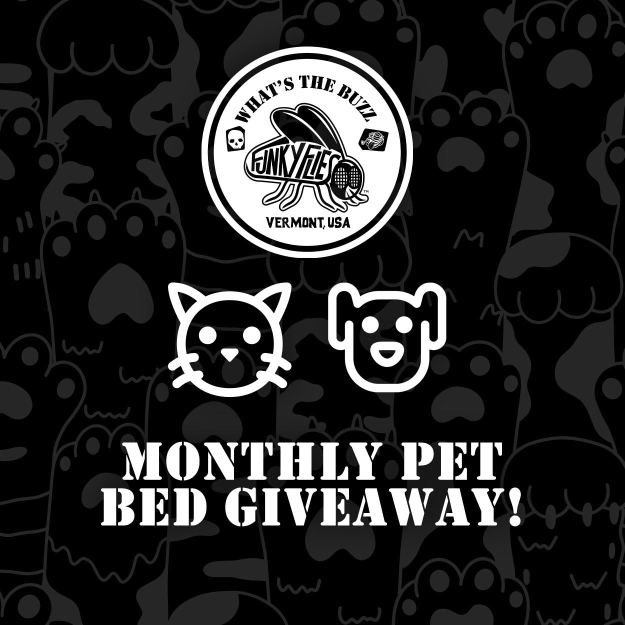 Funky Flies Monthly Pet Bed Giveaway: Add Some Funk To Your Pet's Nap Time!