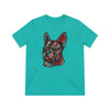 Frenchie Flowers Unisex Tri-Blend T-Shirt