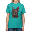 Frenchie Flowers Unisex Tri-Blend T-Shirt