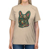 Frenchie Flowers #4 Unisex Tri-Blend T-Shirt