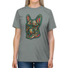 Frenchie Flowers #4 Unisex Tri-Blend T-Shirt