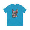 Frenchie Red White & Blue Unisex Tri-Blend T-Shirt