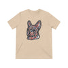 Frenchie Red White & Blue Unisex Tri-Blend T-Shirt